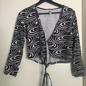 Medium American Apparel Wrap Top